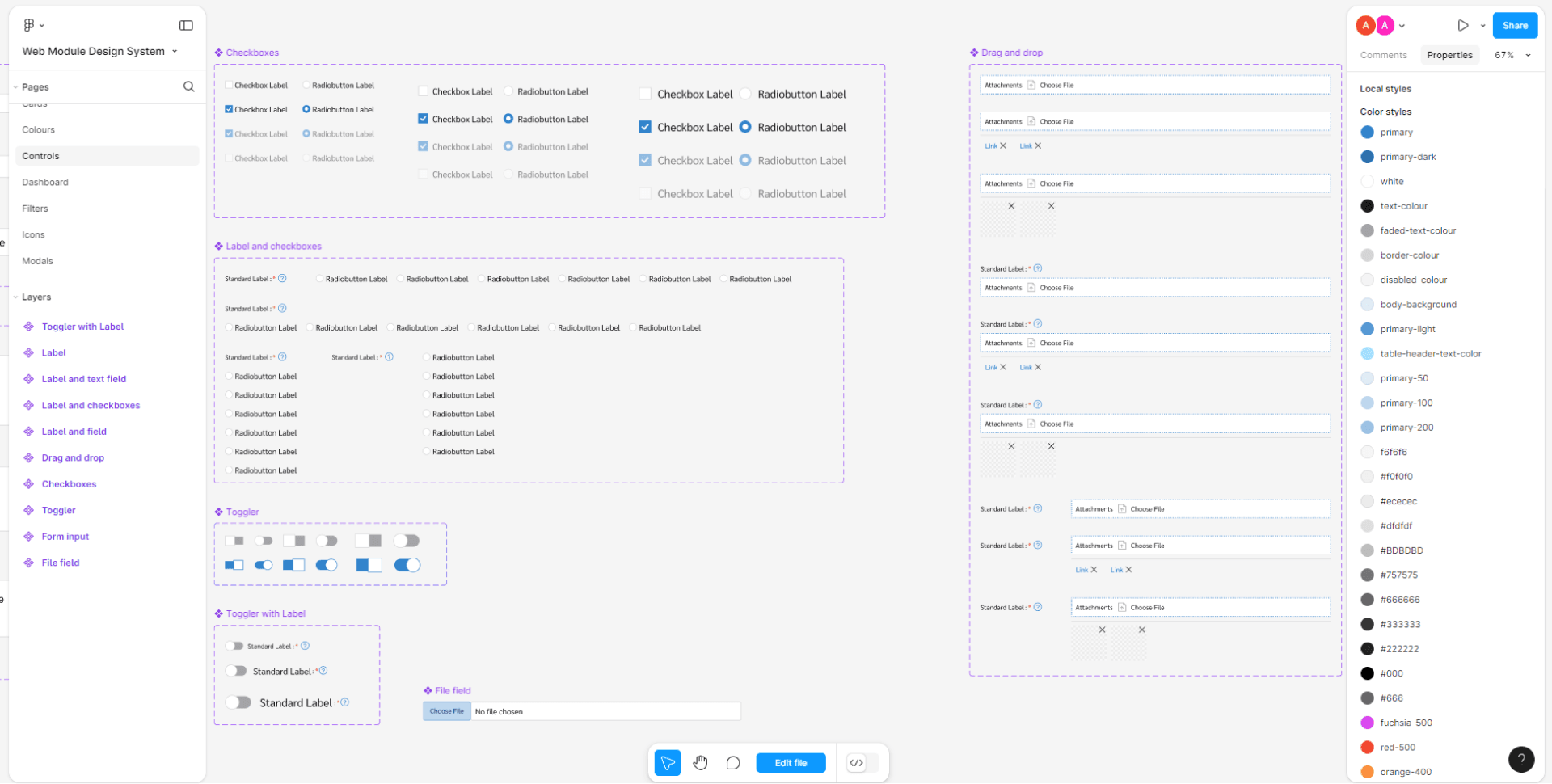 Design System - Controls