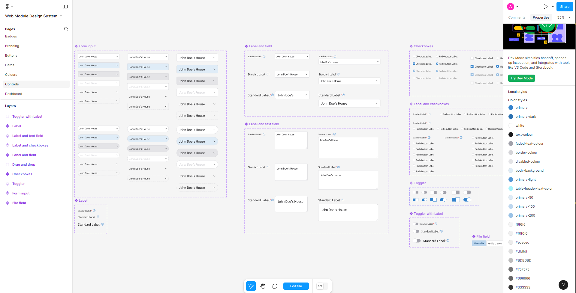 Dealer App Design System